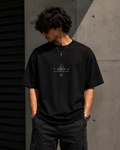 Black Colour Focus Printed Tshirt