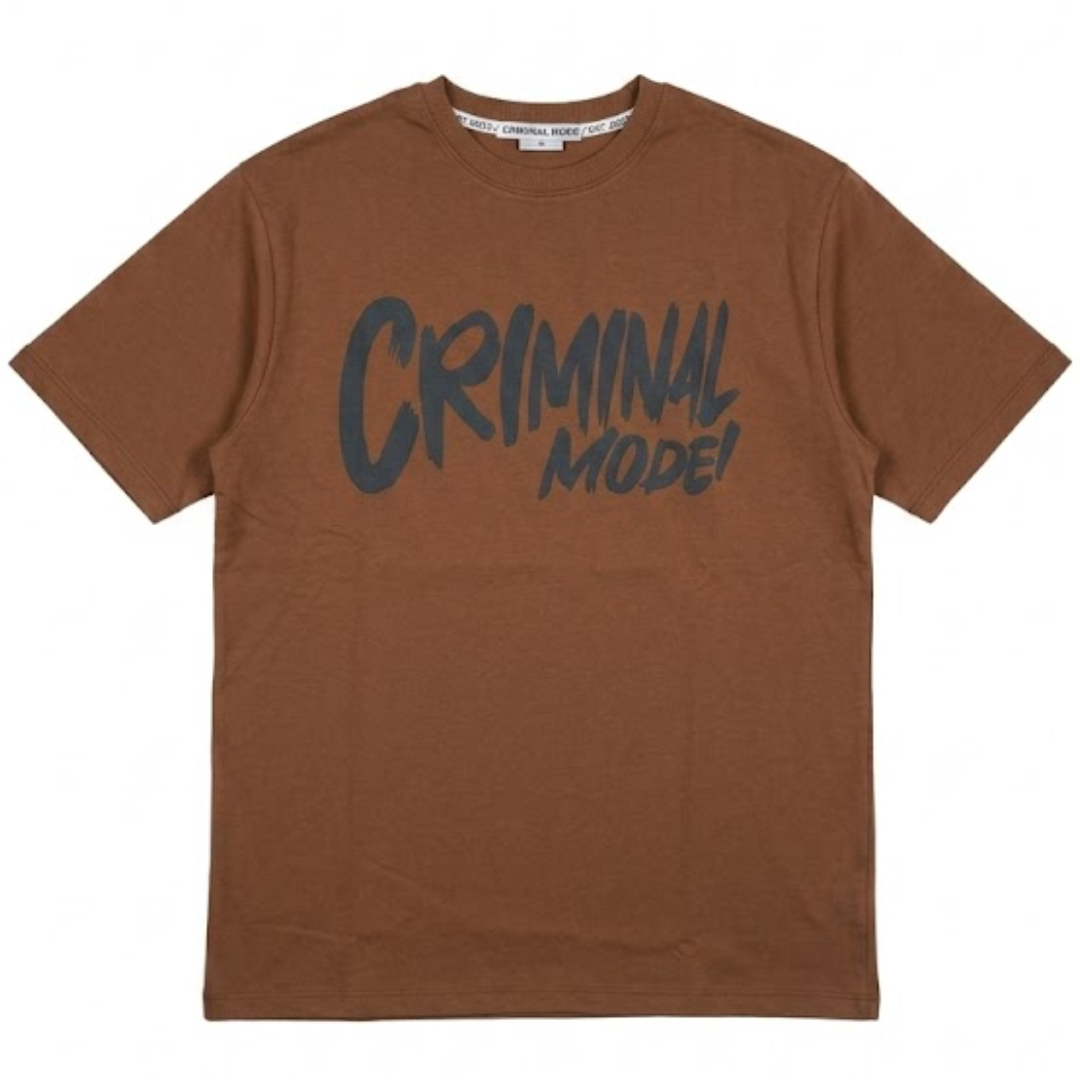Criminal Mode" Oversized Graphic Streetwear T-Shirt