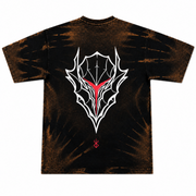 Phantom Crest Acid Wash Oversized T-Shirt for Men