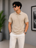 Beige Modern Heritage Polo Tshirt