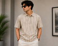 Beige Urban Mist Polo Tee