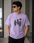 Graphic Print Lavender Tshirt