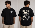 One Piece Printed Black Colour Tshirt