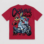Load image into Gallery viewer, Criminal Mode" Oversized Graphic Streetwear T-Shirt