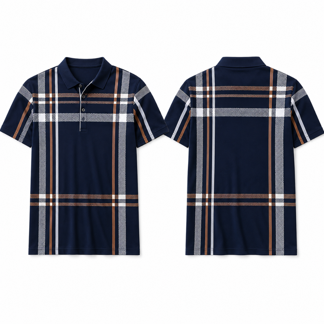 Checked Polo Tshirt