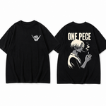 Load image into Gallery viewer, One Piece Printed Black Colour Tshirt