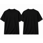 Load image into Gallery viewer, Black Plain Round Neck Tshirt