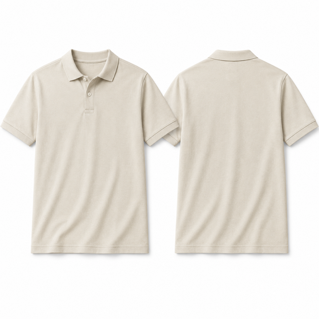 Beige Colour Polo Tshirt
